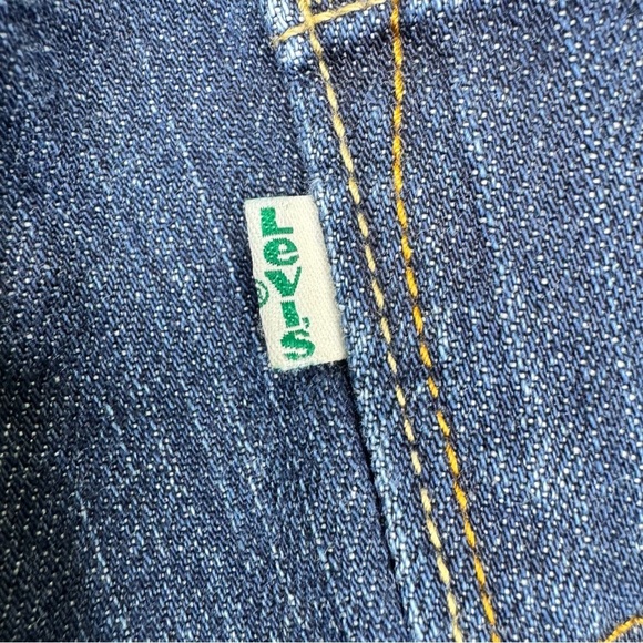 Levi's 633 Y2K Green Tab Eco Line Low Rise Bootcut Dark Wash Size 28 - Picture 8 of 13